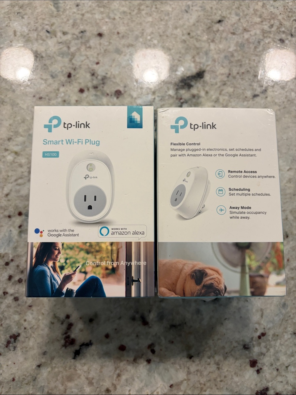 TP-Link Smart Wi‑Fi Plug HS100 in white (pair boxed)